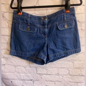 5/$20 Ann Taylor Loft Women’s Blue Cotton‎ Denim Preppy Shorts Medium Wash Sz 8